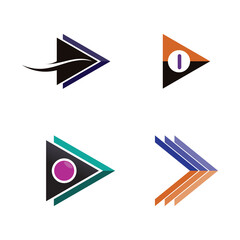 Arrows vector illustration icon Logo Template design