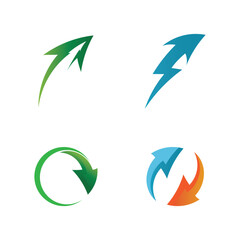 Arrows vector illustration icon Logo Template design