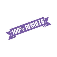 100% Results Letter Rubber Stamp Template