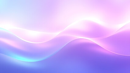 Futuristic holographic gradient background with iridescent pastel waves, embodying a soft vaporwave aesthetic.