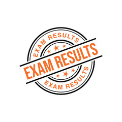 Obraz premium Exam Results Letter Rubber Stamp Template