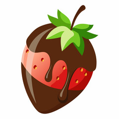 chocolate cake with strawberry