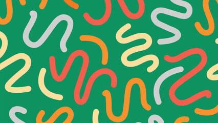 Colorful noodle line background