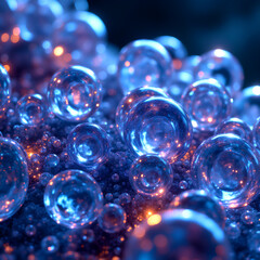 abstract background with bubbles