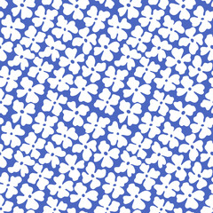 Seamless flower pattern. Geometric stylized flowers in groovy naive style. Floral botanic hand drawn design templates. 60s and 70s Retro style.