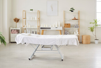 Massage, cosmetology couch, bed for professional cosmetologist beautician wellness spa beauty...