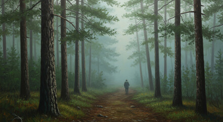 Fototapeta premium morning in the forest