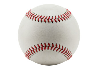 Isolated Baseball with Red Stitches Sport Equipment