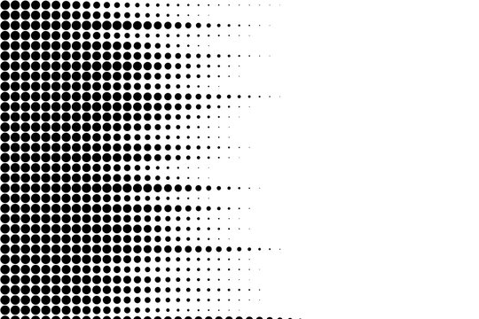Left Aligned Halftone Dot Gradient on White