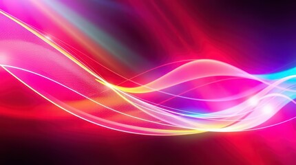 Naklejka premium Abstract Light Wave Illustration
