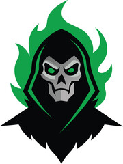 grim reaper gaming mascot logo