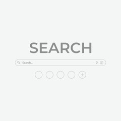 Search bar design element search bar for ui elements