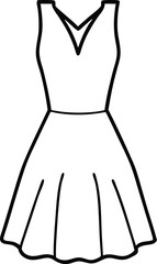 Dress logo icon illustration flat