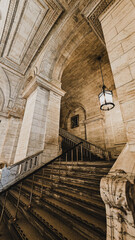 biblioteka, nowy jork, manhattan, budynek, schody © AgaZel