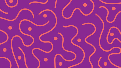 Vibrant Purple Squiggle Background