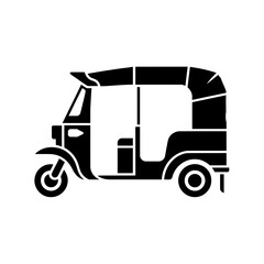 silhouette of a truck