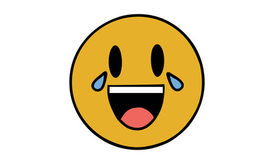 Fototapeta premium Emoji Celebration Banner Background. World emoji day with a funny emojis. World smile day emojis. Emoji vector illustration.