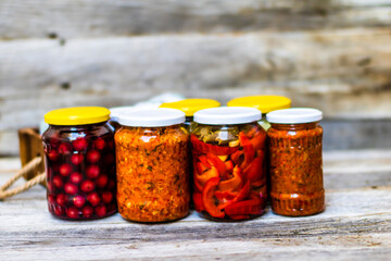 Canned veggies in vinegar