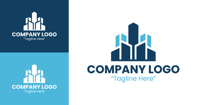 Creative and Professional Logo for Strong Corporate Branding Identity in Blue Color