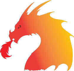 dragon with fire