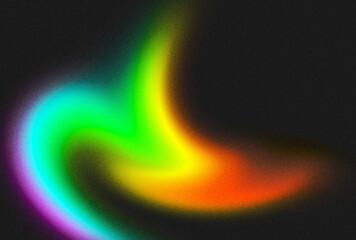 Digital grainy gradient with light leak effect, retro-inspired color overlay, 90s aesthetic, and vintage texture. Background, wallpaper, banner. Abstract, psychedelic, vibrant
