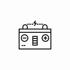 car battery icon sign vector