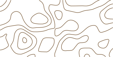 Abstract topography contour map background design .modern design with white background and golden wave lines .geography contour map linear background vector illustration