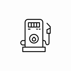 fuel pump icon sign vector