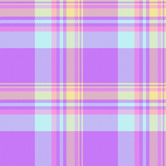 Pastel plaid pattern in soft purple, pink, yellow, and light blue hues.  Ideal for textile designs, website backgrounds, and stationery.