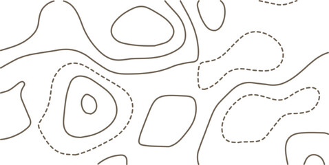 Abstract topography contour map background design .modern design with white background and gray wave lines .geography contour map linear background vector illustration