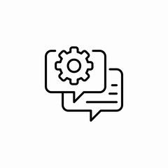 Obraz premium message configuration icon sign vector