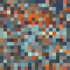 Colorful abstract mosaic background. Pixel effect. Camo and camouflage.
