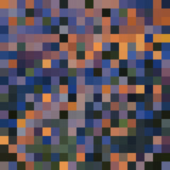 Colorful abstract mosaic background. Pixel effect. Camo and camouflage.