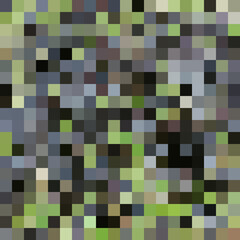 Colorful abstract mosaic background. Pixel effect. Camo and camouflage.