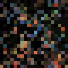 Colorful abstract mosaic background. Pixel effect. Camo and camouflage.