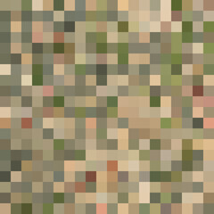 Colorful abstract mosaic background. Pixel effect. Camo and camouflage.