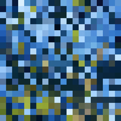 Colorful abstract mosaic background. Pixel effect. Camo and camouflage.