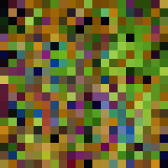 Colorful abstract mosaic background. Pixel effect. Camo and camouflage.
