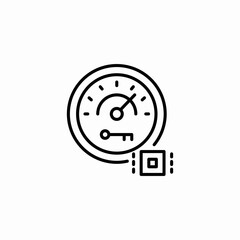 speed control icon sign vector