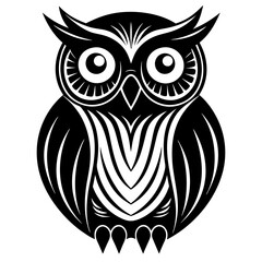 Fototapeta premium owl on white