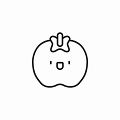 tomato happy face icon sign vector