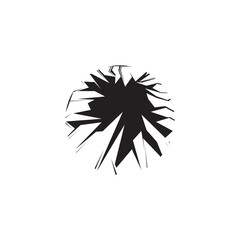Broken glass icon. Clipart image isolated on white background