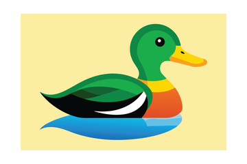 Obraz premium duck and ducklings