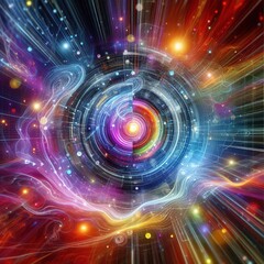 AI and environment synergy a digital brain network visualizing green technology, eco innovation, and sustainable growth for a futuristic, eco-friendly world.