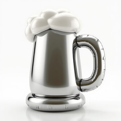 Beer Mug Emoji — 3D Frothy Pint Glass Icon