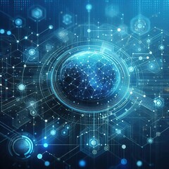 Obraz premium Green technology and AI environment synergy shown through a digital brain network, visualizing eco innovation, futuristic sustainability, and green digital transformation.