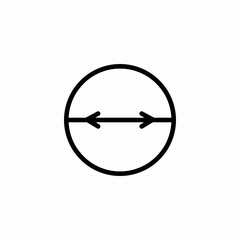 left and right icon sign vector