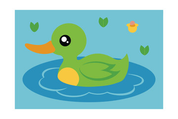 Obraz premium duck and duckling