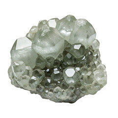 Cluster of apophyllite crystals