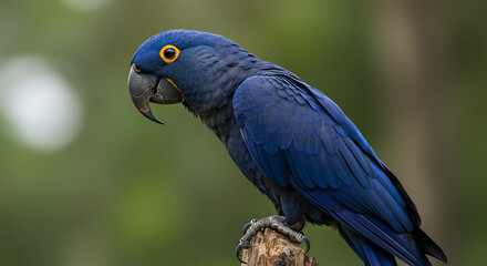Obraz premium Wildlife Photography of Hyacinth Macaw – Vibrant Tropical Parrot in Natural Habitat